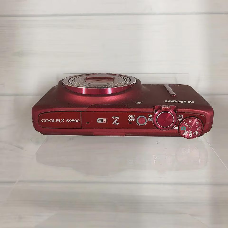 Nikon COOLPIX S9500 Digital Camera Red 18.1MP Compact 22x zoom Tested Japan - Image 6