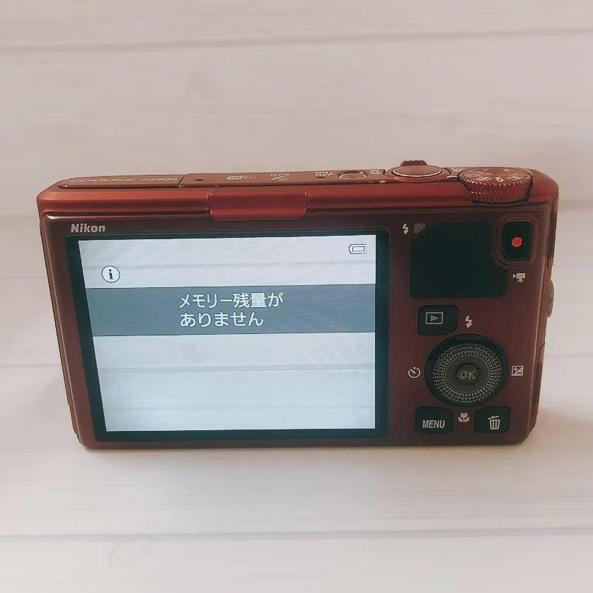 Nikon COOLPIX S9500 Digital Camera Red 18.1MP Compact 22x zoom Tested Japan - Image 7