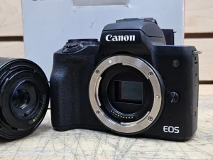 Canon EOS M50 Camera w/EF-M15–45mm Lens & Charger