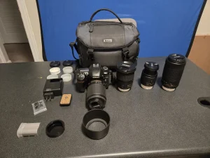 Nikon D7500 20.9MP Digital DSLR Camera Bundle Kit With 2 Batteries And 4 Lenses